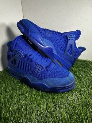 Nike Air Jordan 4 Retro Flyknit Hyper Royal Men s Size 9