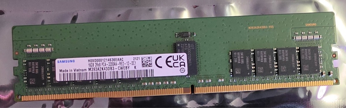 Samsung 16GB (2x8GB) PC4-25600 (DDR4-3200) Memory (M393A2K43DB3