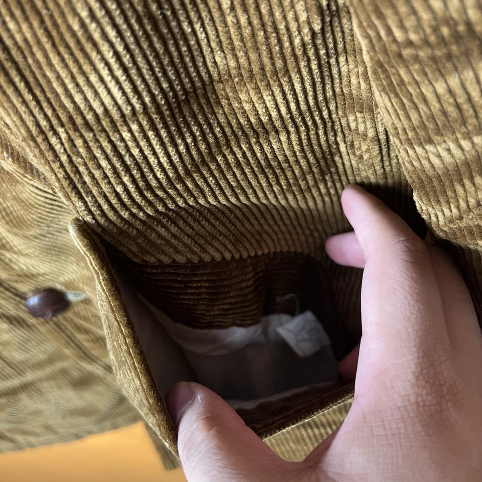 Vintage McGregor BROWN/CAMEL Corduroy Sherpa Lined Jacket 40 Medium Retro EUC - Image 2 of 4