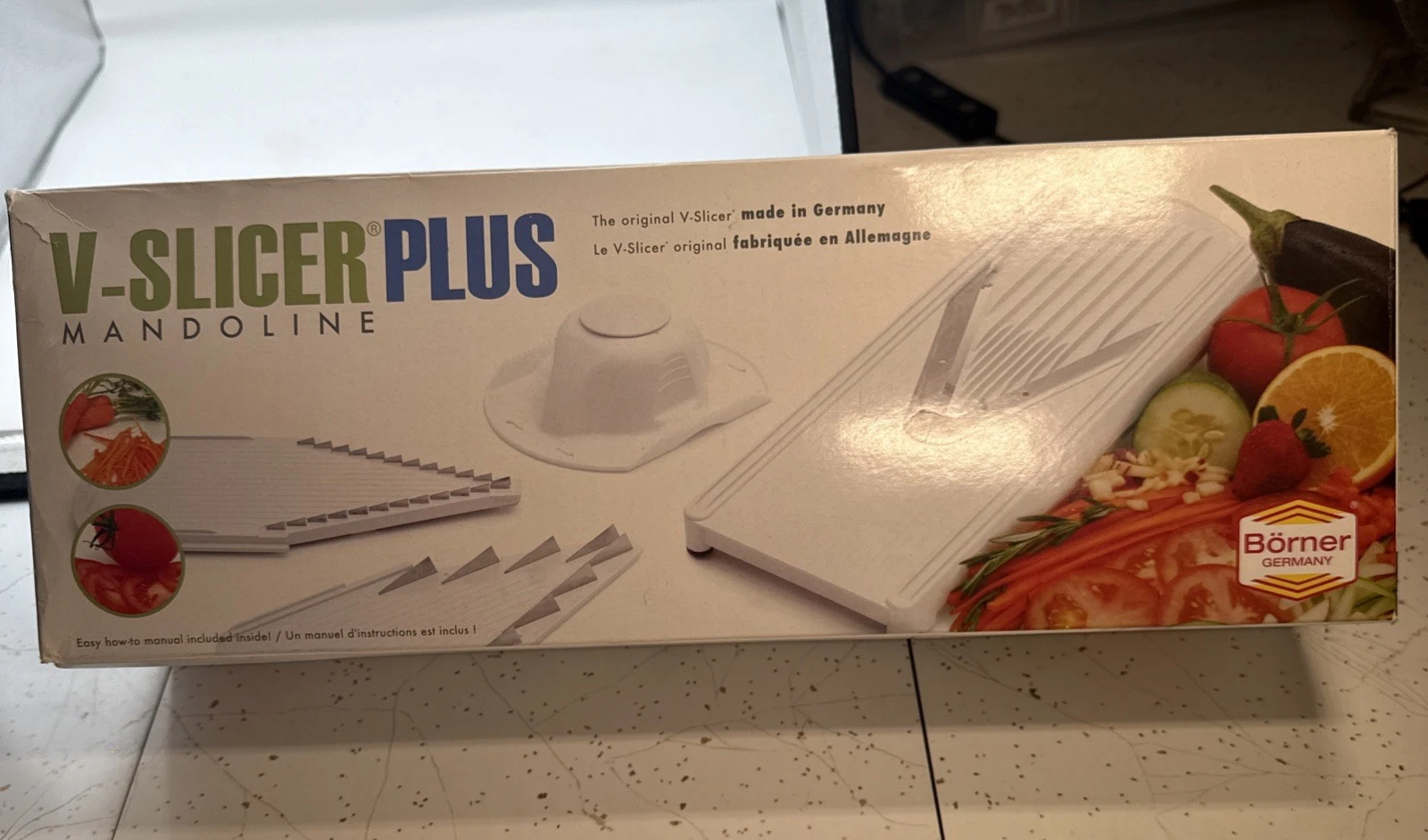 Swissmar Borner V-Slicer Plus Mandoline With Original Box Made in Germany