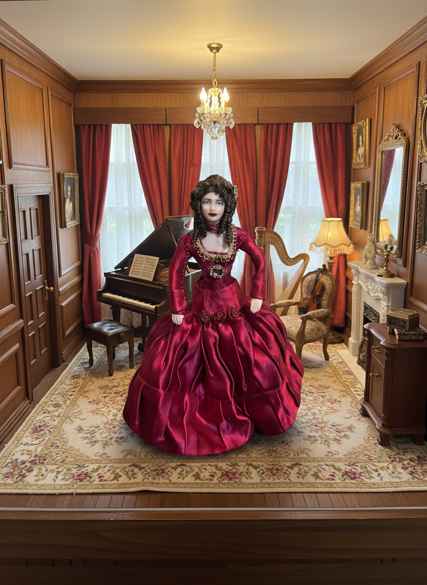 Dollhouse doll 1;12 scale Lady Marcella