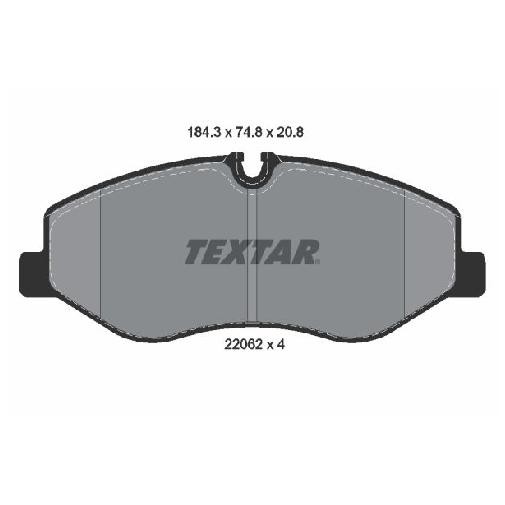 Bremsbelagsatz Scheibenbremse Vorne FüR Mercedes Vito W447 14 Bis 26 Textar Neu-image