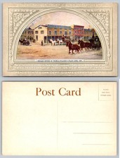 Chicago 1850 Frink & Walker Stage Lines Postal Central Trust Co Earle Pintura