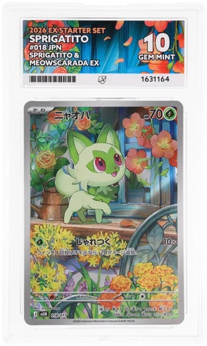 ACE 10 Sprigatito 018/017 EX Starter Set Pokemon Japanese Gem Mint