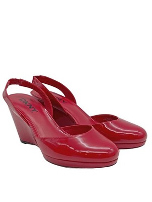 DKNY Slingback-Pumps Damen Pumps Gr. DE 37 rot Casual-Look