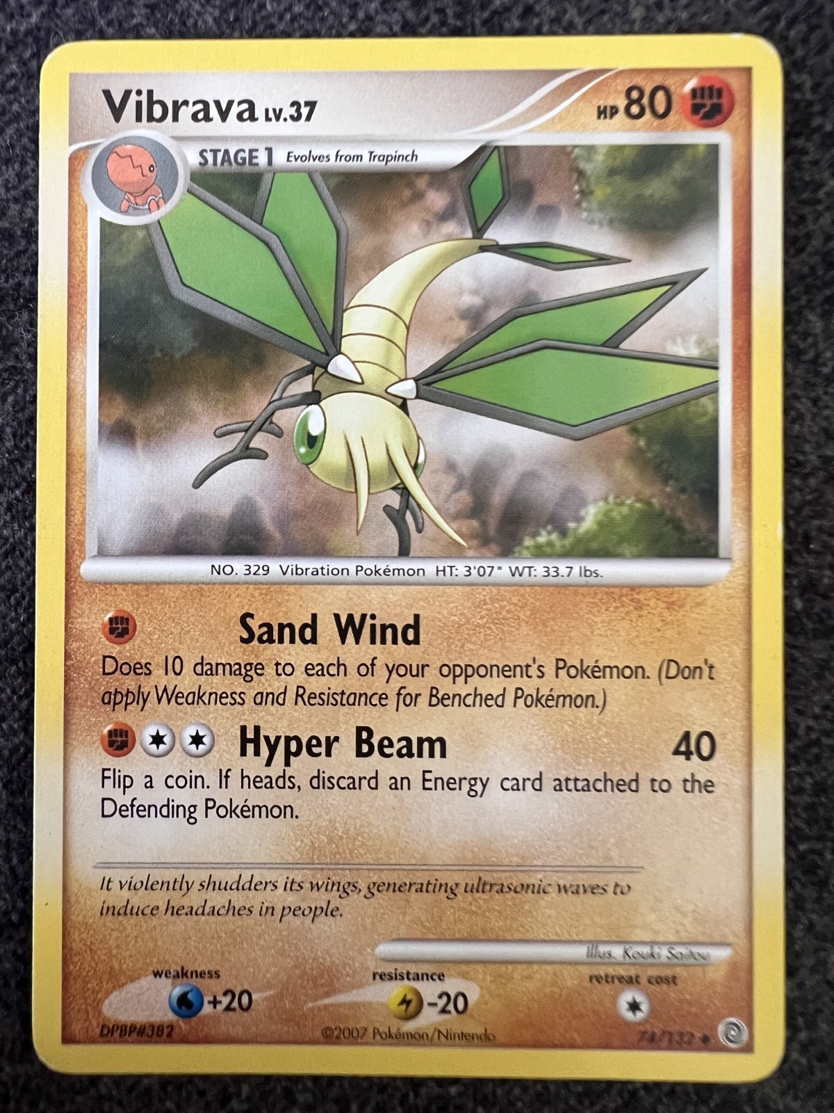 Vibrava 74/132 Uncommon Pokemon Card NM/LP