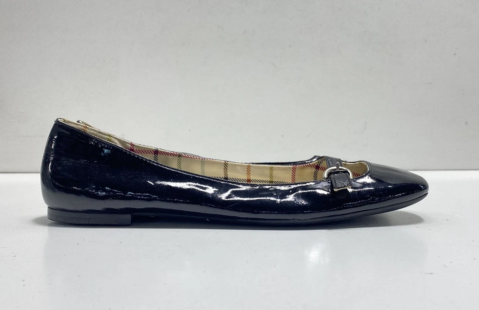 Zapatos planos para mujer Coach Ellyce F2080 charol negro Mary Jane talla 10B Foto 3 de 4