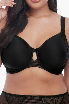 Elomi Charley Full Figure Spacer Underwire Bra   Black   34J