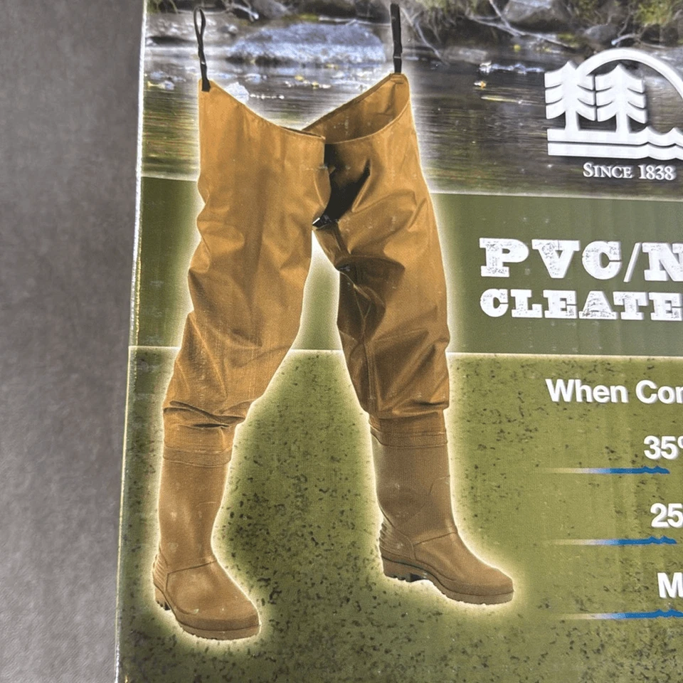 Hodgman PVC/Nylon Hip Wader with Cleated Sole Boot Size 8 NEW - Image 3 of 4