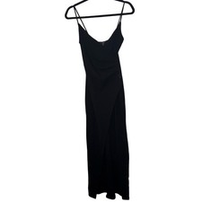 Lulus Sweetest Admirer Ruched Surplice Maxi Dress - Black Size XS