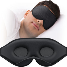 3D Sleep Mask Side Sleeper Eye Mask 100 Light Blocking Soft Blindfold Travel
