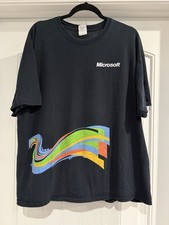 Vintage Microsoft Launch 2010 Promo T Shirt XL Office SharePoint Intel Dell Tech