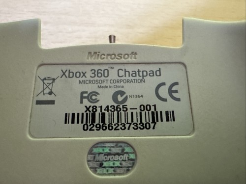 Official Microsoft Xbox 360 Chatpad Keyboard Keypad White - Picture 4 of 5