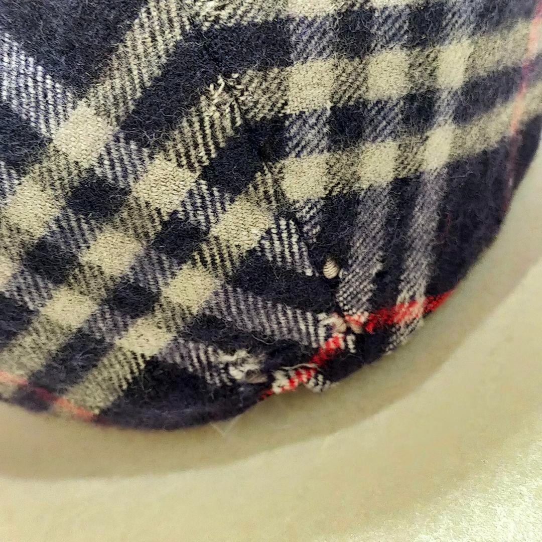Burberrys 80S Spanish Made Wool Hunting Hat Nova Check navy Men's