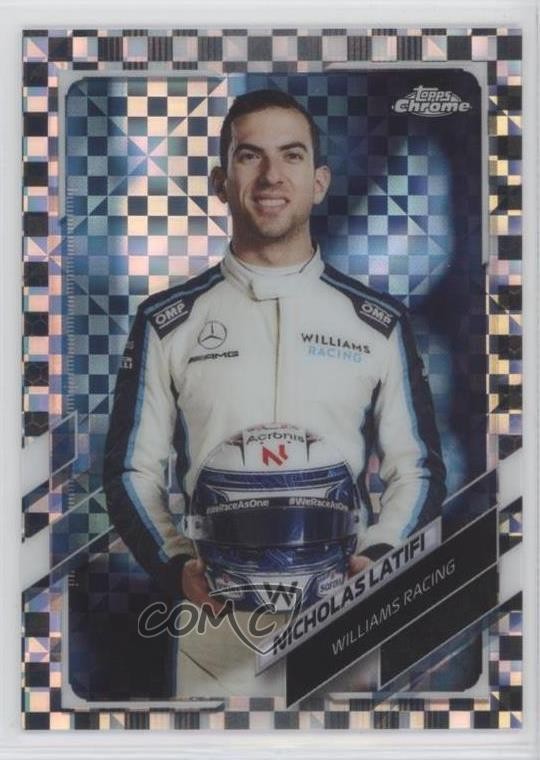 2021 Chrome Formula 1 F1 Racers Checker Flag Refractor Nicholas Latifi #20 14lc