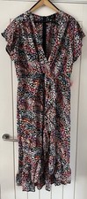 AX Paris Curve Multicoloured Summer Ruffle V Neck Dress Size 24