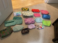Lot of 17 Cosmetic Makeup Bags Travel Bags Various Brands