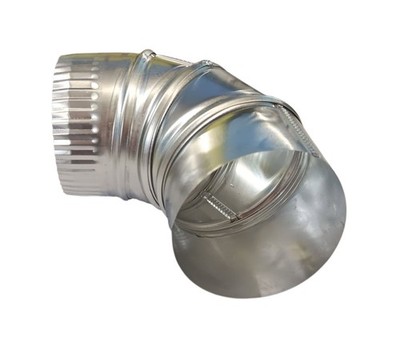 Deflecto 4'' X 90° Aluminum Dryer Vent Elbow, AL490, 110544, DE904