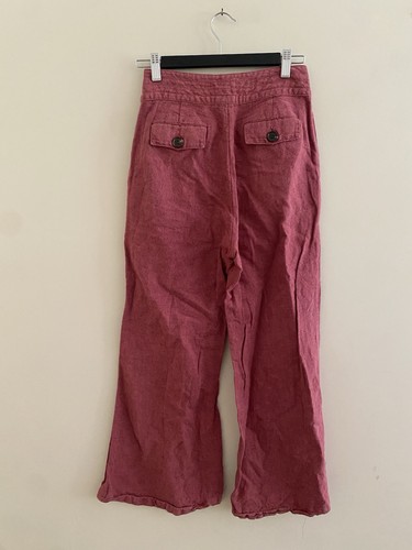 Tigerlily 8 Linen Cotton Wide Leg Pants - Picture 4 of 8