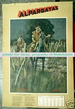 Zavattaro Argentina Original Alpargatas Calendar Gauchos 1939 Complete