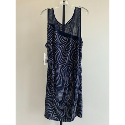 Scarlett Navy Blue Silver Glitter Sleeveless Formal Dress Size 20 NWT #37211