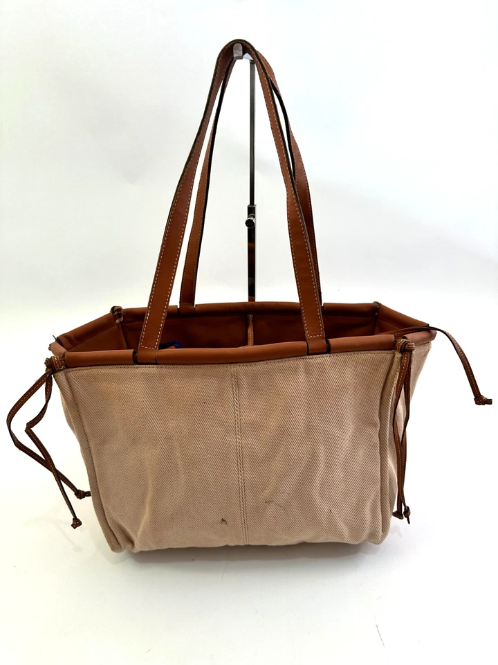 Loewe Medium Canvas and Leather Cushion Tote - Image 3 of 4