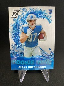Aidan Hutchinson 2022 Panini Zenith Football ROOKIE WAVE RC #RW-AH Detroit Lions