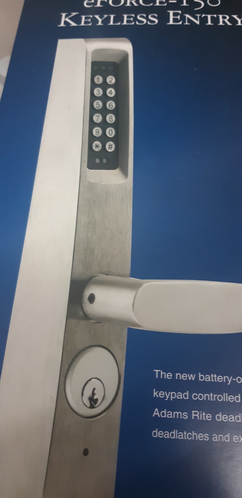 Adams Rite  ASSA Abloy 3090 02 121 EFORCE 150 KEYLESS ENTRY