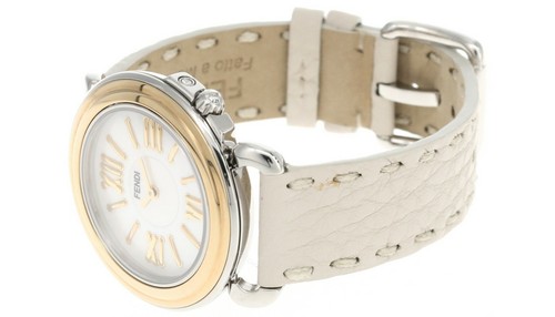Fendi Selleria MOP Dial LTHR Strap Women's Watch 001-80100M-006 - 第 3/4 張圖片