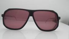 Vintage Seraiu Vavertes Sergio Black Silver Pilot Sunglasses FRAMES ONLY