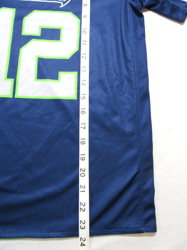 Youth Large Seahawks Reversible #12 Flag Football League Yellowstone Jersey - Picture 4 of 7