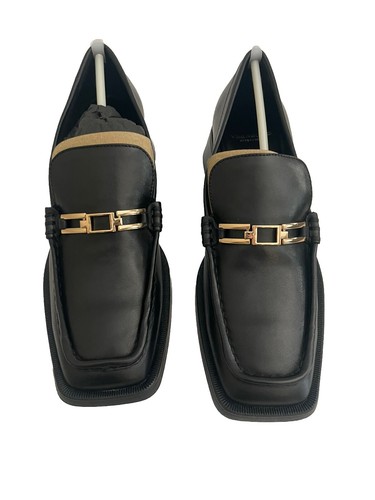 Vagabond Halbschuhe Blanca schwarz Leder Kette eckige Zehenpartie Gr. 8 38 neu ausgestellter Absatz - Bild 2 von 7