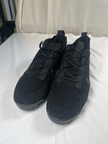 Nike Air Vapormax 2021 FK Uomo 9 Flyknit Triple Nero Antracite DH4084-001 Palestra - Foto 13 di 24