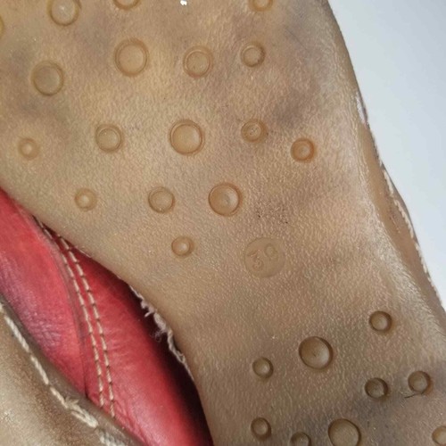 HAND PAINTED Women's Leather Shoes with Sun Design size EU 39, US 8.5 - Picture 8 of 9