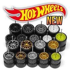 1/64 Scale 10 SPOKE v14 Real Rider Wheels Rims Tire Set for Hot