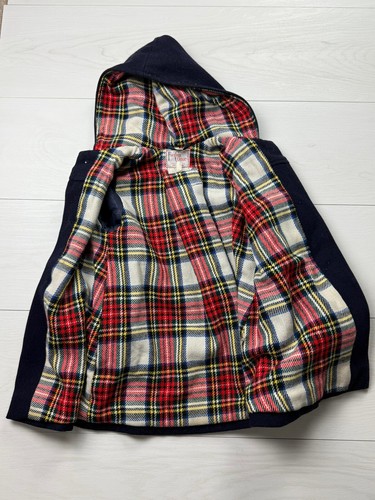 Vintage Forever Classic Girls Wool Blend Pea Cost Size 5 Made In England - Picture 4 of 8