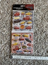 NEW DISNEY PIXAR CARS STICKERS 2 PACKS sealed, 50 sheets 