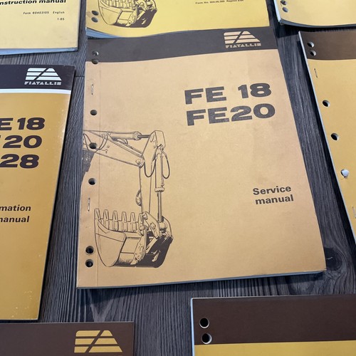 8 Fiat Allis Excavator service operation maintained manual FE18 FE20 FE28 FE40 - Picture 5 of 11