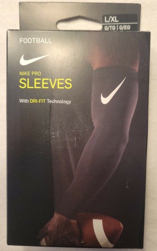 NIKE Pro Sleeves Football Basketball DRI-FIT Black Sz LG / XL ENVÍO GRATIS $22