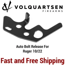Volquartsen Black Drop-In Enhanced Automatic Bolt Release/Stop for Rugger 10/22 