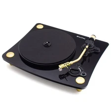 TECHPLAY RECORD PLAYER TURNTABLE BLUETOOTH BROADCAST AT3600L NEEDLE GHOST BLACK