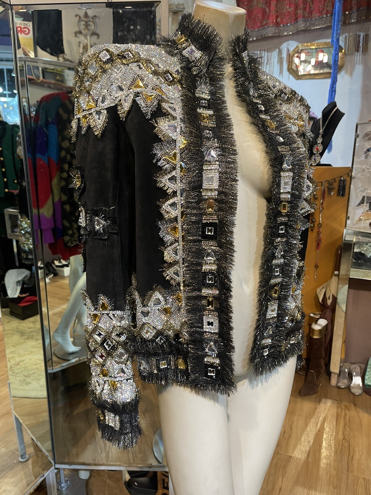 NWT 2011 runway Balmain jacket black 