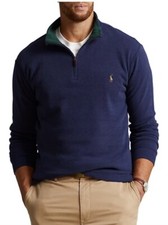 NWT Polo Ralph Lauren Men's Estate Rib Half-Zip Pullover in Spring Navy Size 3XB