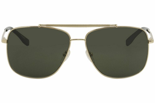 LACOSTE L188s 714 59mm Gold Green Unisex Pilot Sunglasses Pique Detail NWT - Picture 2 of 6