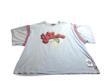 VTG Harlem Globetrotters Shirt Adult 4X Light Blue Platinum Fubu Basketball Mens