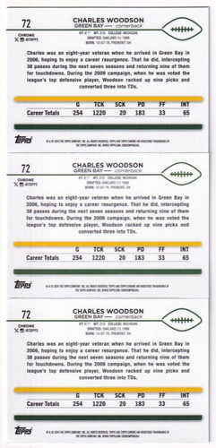 Charles Woodson 2024 TOPPS CHROME PRISM REFRACTOR + X-FRACTOR LOT #72 PACKERS - Picture 2 of 2