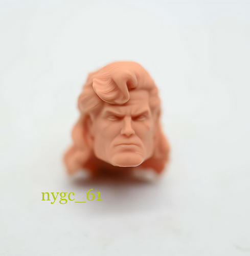Unpainted 1:12 Black Superman Head Sculpt For 6'' Male Soldier Body Toys - Picture 3 of 5