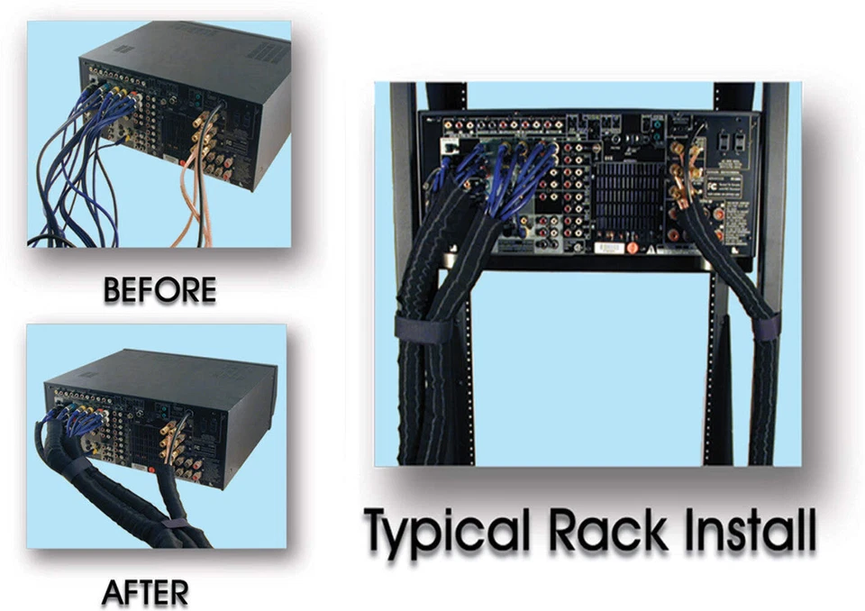 1/2 inch SNAKESKIN Wire & Cable Cover - black - 200 feet - Image 2 of 4