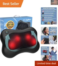 Ergonomic Shiatsu Neck and Back Massager with Soothing Heat for Pain Relief
