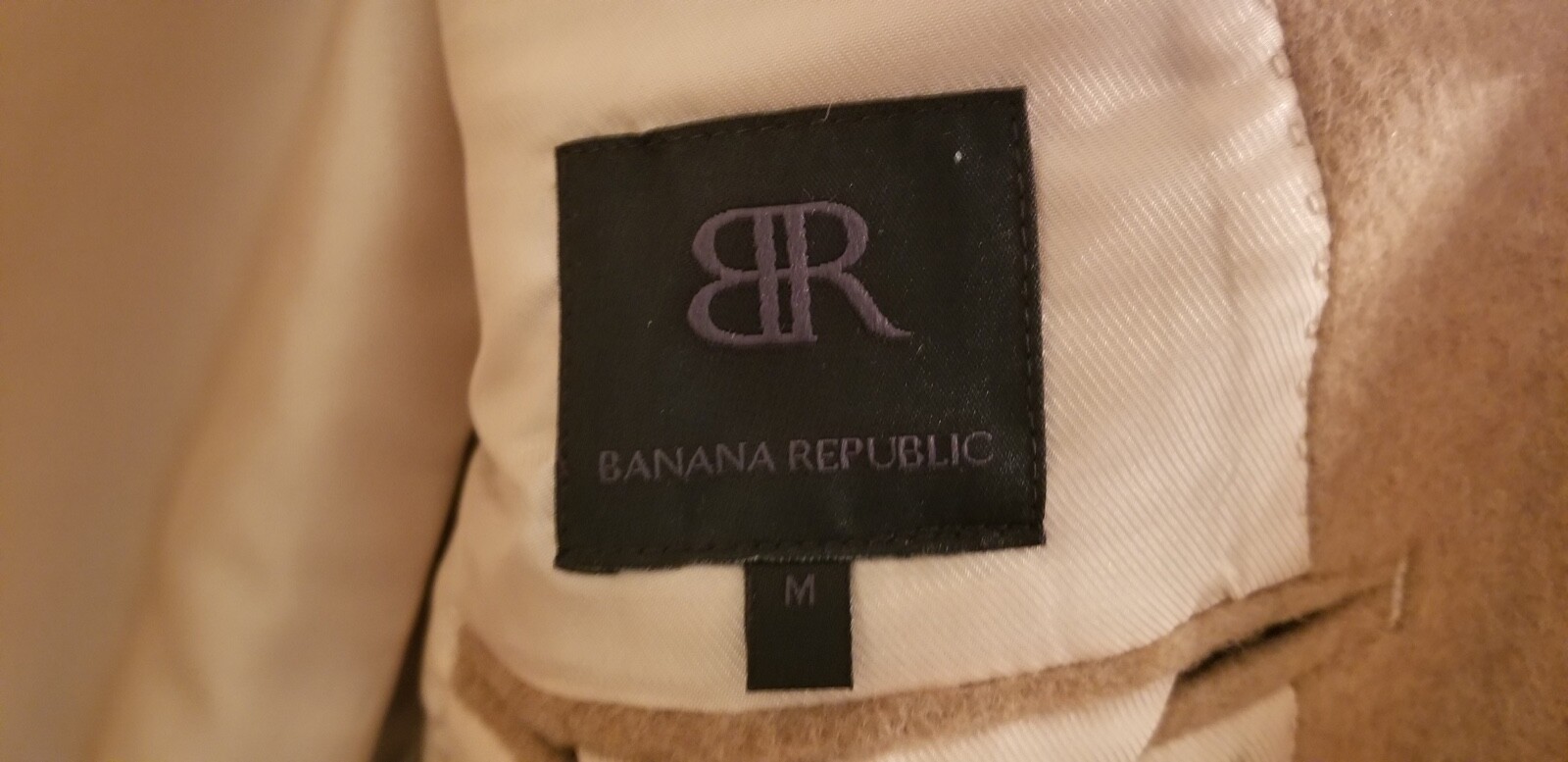 Banana Republic Men's 100percent Cashmere Monogram Collection Overcoat NWT $700 Medium image 5